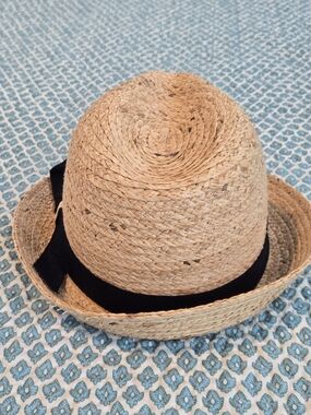 Women's Natural Straw Hat with Black Band